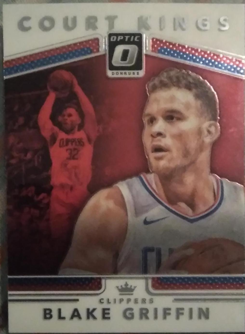 Blake Griffin Green #7 Basketball Cards 2017 Panini Donruss Optic Court Kings