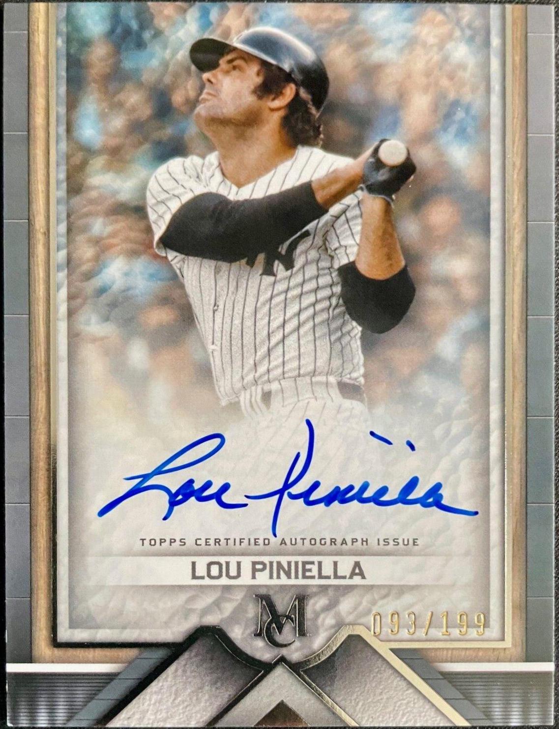 Lou Piniella #AA-LP Baseball Cards 2023 Topps Museum Collection Archival Autographs