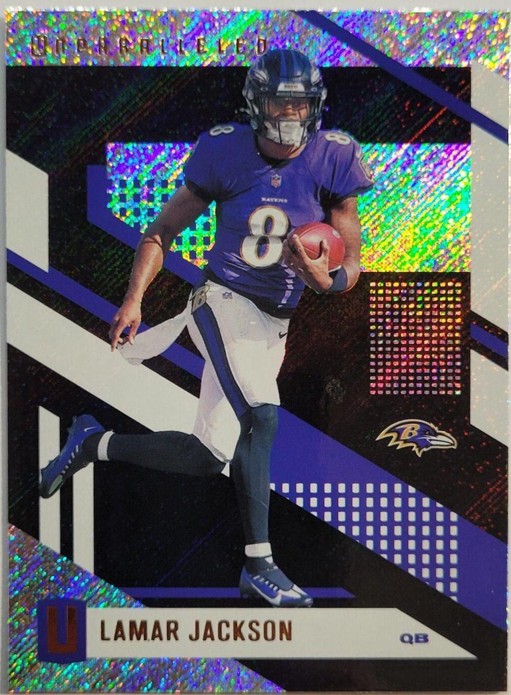 Lamar Jackson #UNP-4 Football Cards 2021 Panini Chronicles Unparalleled