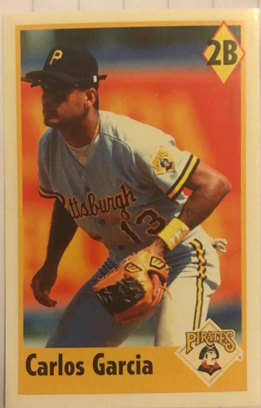Carlos Garcia #43 Baseball Cards 1995 Panini Stickers