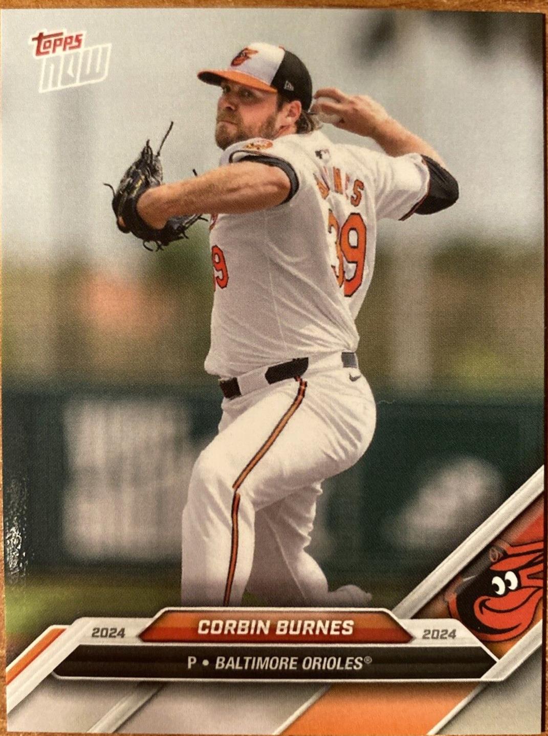 Corbin Burnes #OD-10 Baseball Cards 2024 Topps NOW Road to Opening Day