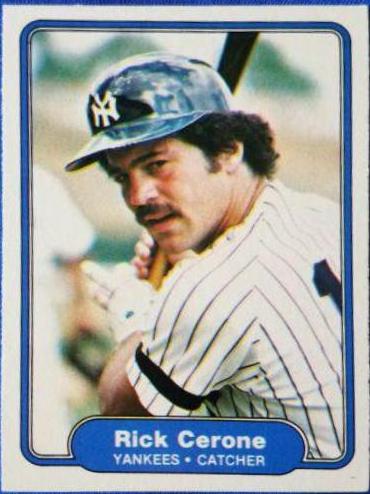 Rick Cerone #31 Baseball Cards 1982 Fleer