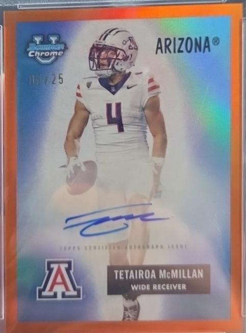 Tetairoa McMillan [Orange Refractor] #55BV-TMC