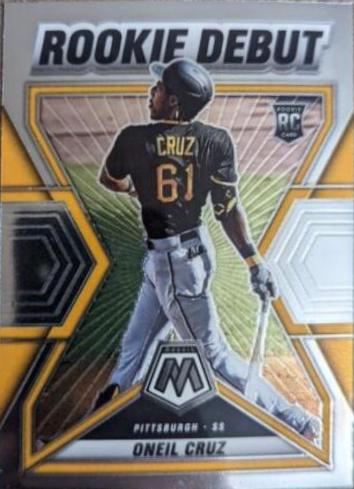 Oneil Cruz #RD-5 Baseball Cards 2022 Panini Mosaic Rookie Debut