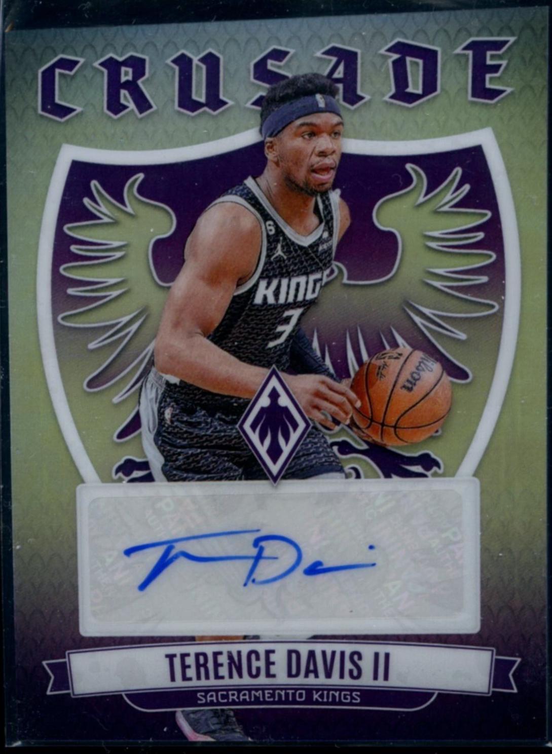 Terence Davis II #CS-TDA Basketball Cards 2023 Panini Phoenix Crusade Signature