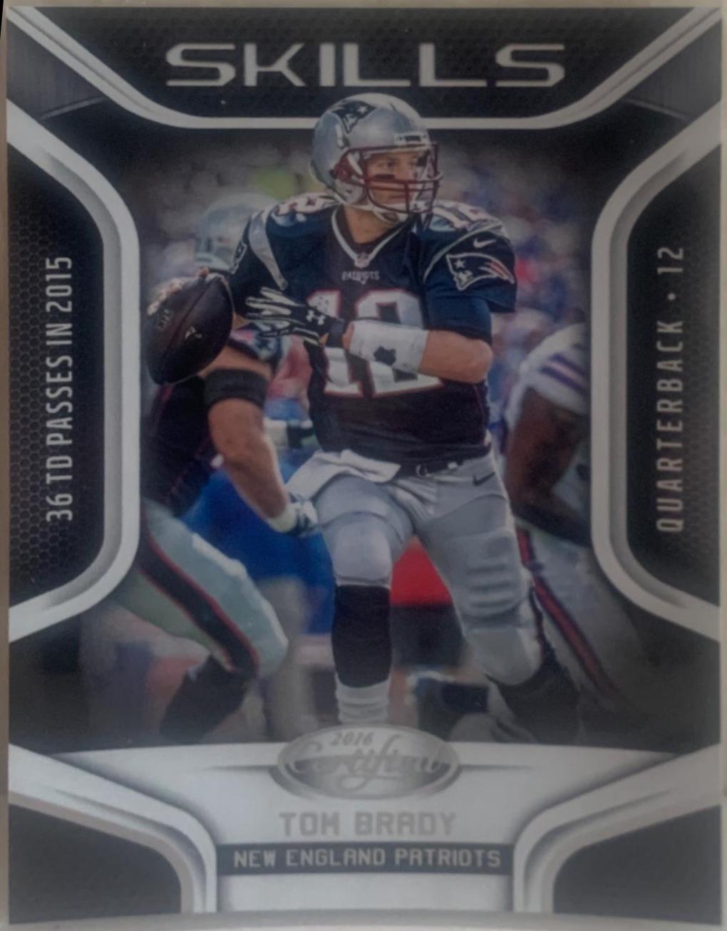 Tom Brady #28 Football Cards 2016 Panini Certified Skills