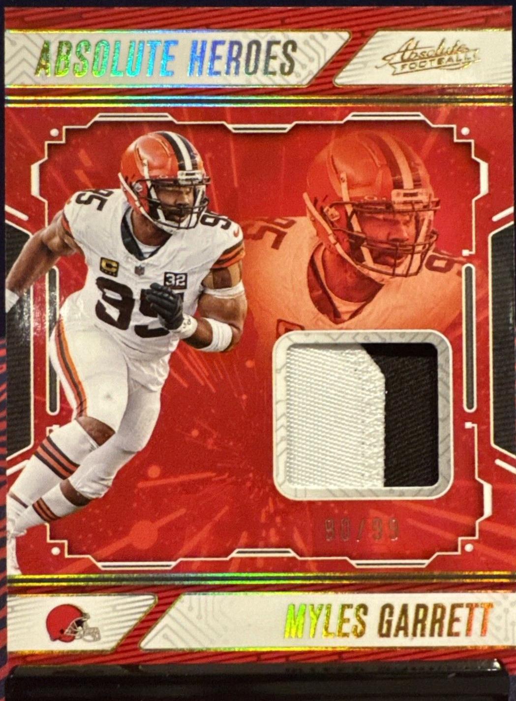 Myles Garrett [Gold] #AHM-MGT Prices | 2024 Panini Absolute Heroes ...