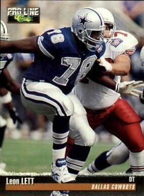 Leon Lett #9 Football Cards 1995 Pro Line