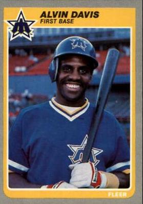 Alvin Davis #488 Baseball Cards 1985 Fleer