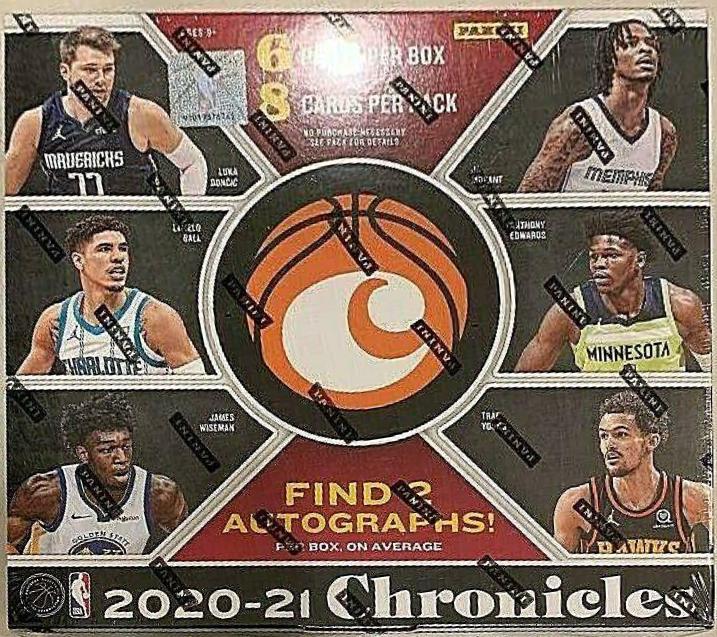 Hobby Box Basketball Cards 2020 Panini Chronicles