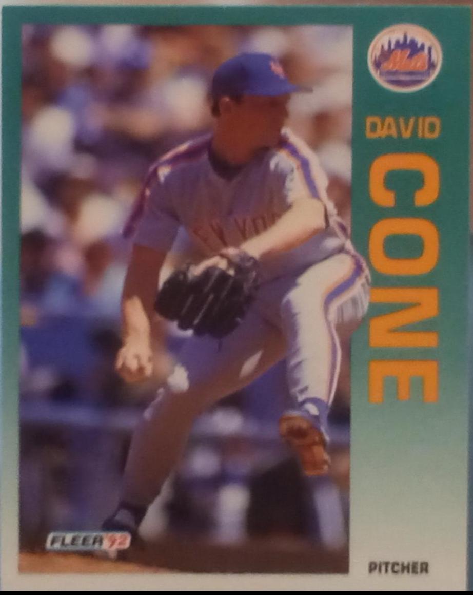 David Cone #501 1992 Fleer Baseball
