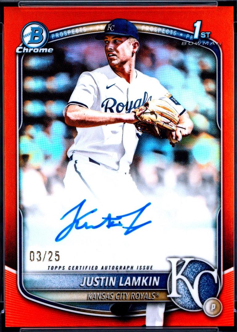 Justin Lamkin [Orange Refractor] #CPA-JLA