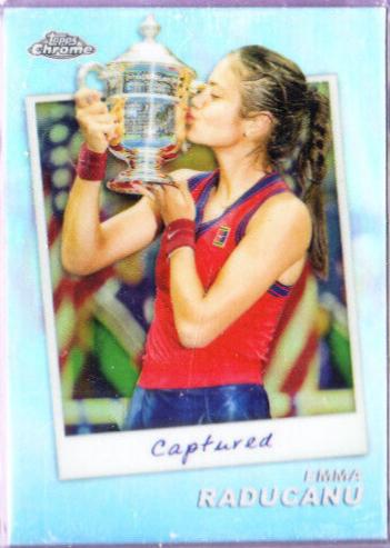Emma Raducanu #CTD-EM Tennis Cards 2024 Topps Chrome Captured