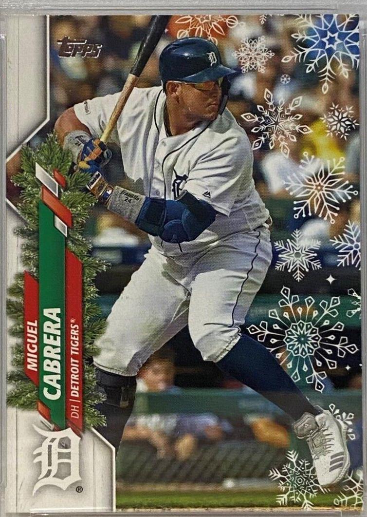 Miguel Cabrera #129 Baseball Cards 2020 Topps Holiday