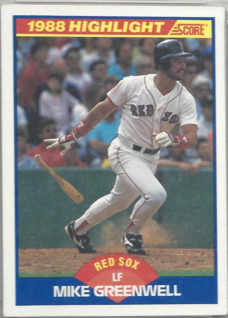 Mike Greenwell #659 Baseball Cards 1989 Score