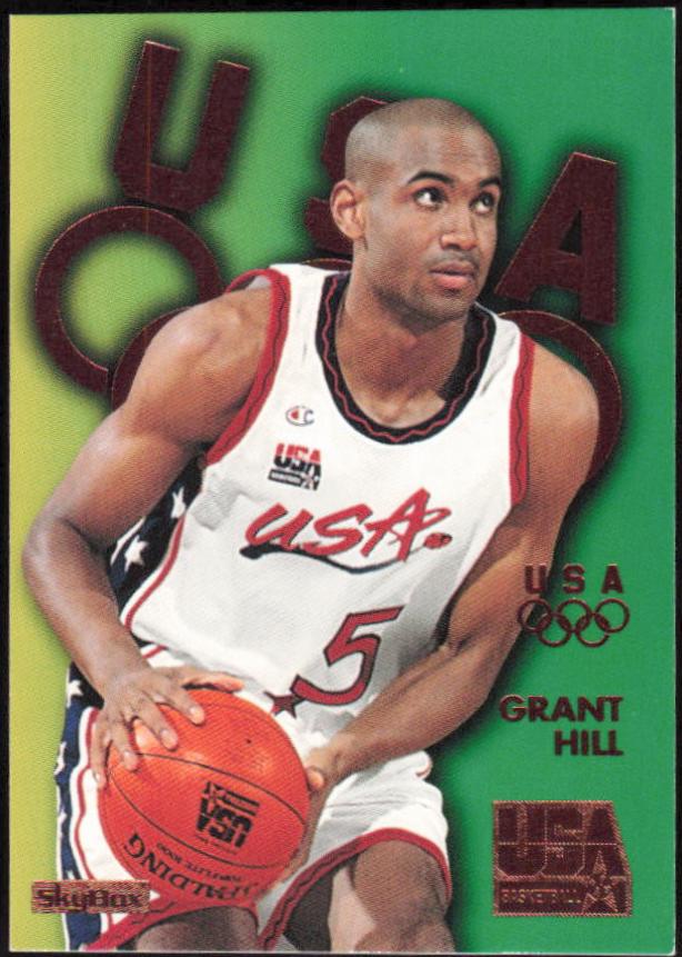 Grant Hill #B2 Basketball Cards 1996 SkyBox USA Bronze