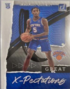 Immanuel Quickley #25 Basketball Cards 2020 Donruss Great X-Pectations