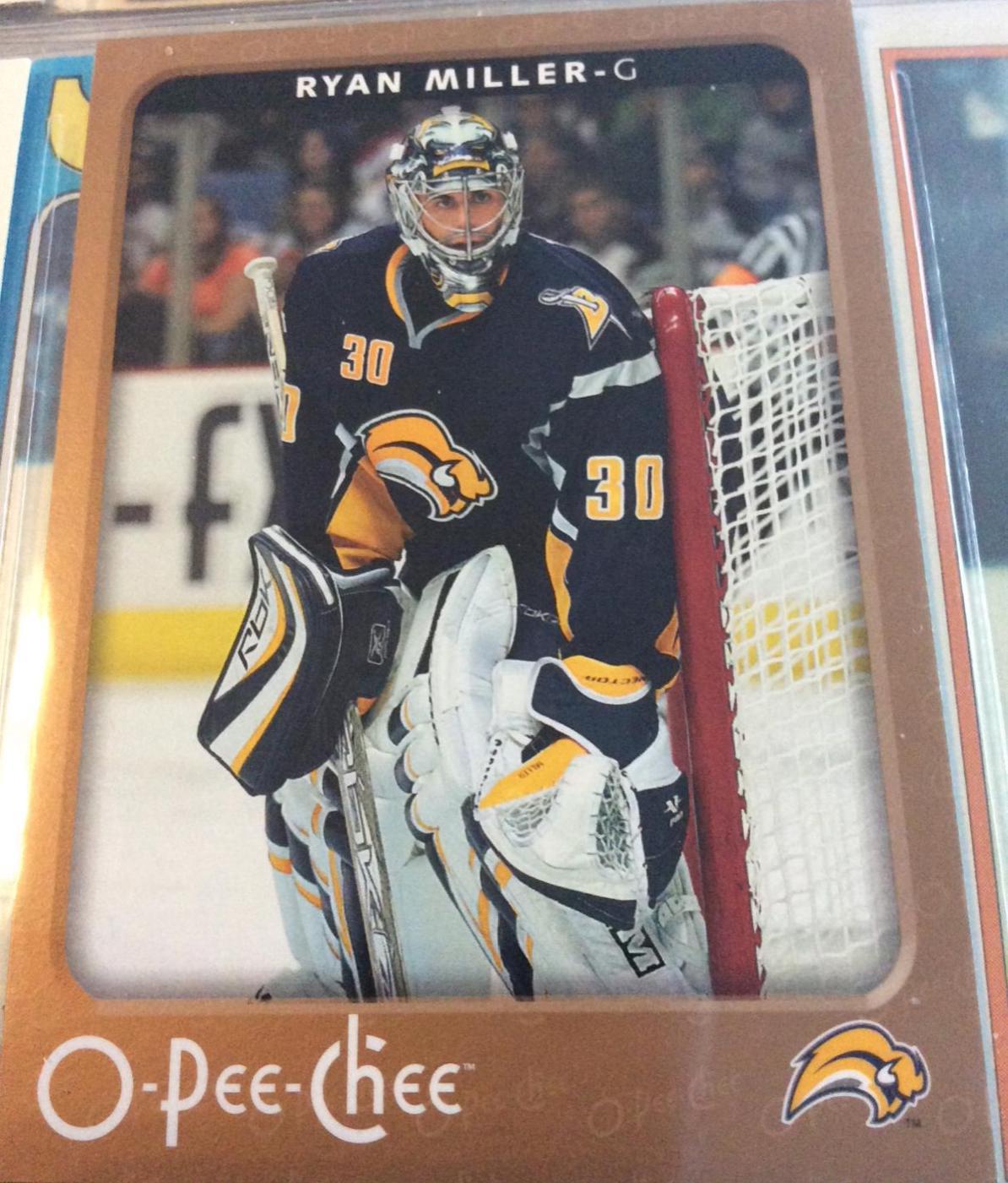 Ryan Miller #60 Hockey Cards 2006 O Pee Chee