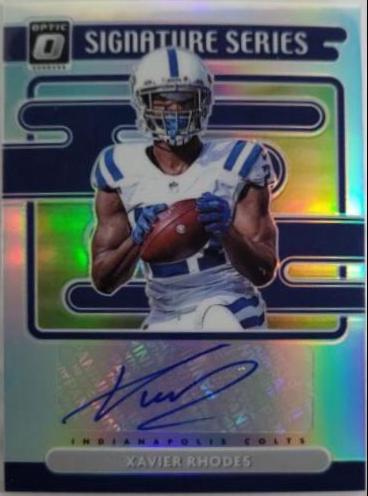 Xavier Rhodes #SS-XR Football Cards 2021 Panini Donruss Optic Signature Series