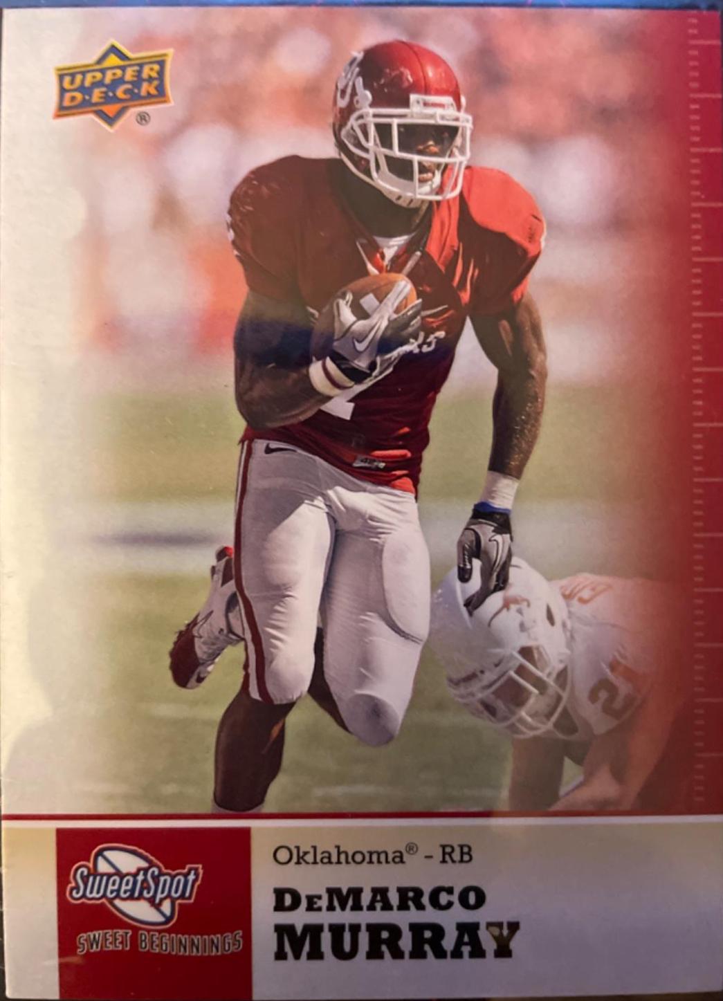 Demarco Murray #5 Football Cards 2011 Upper Deck University of Oklahoma