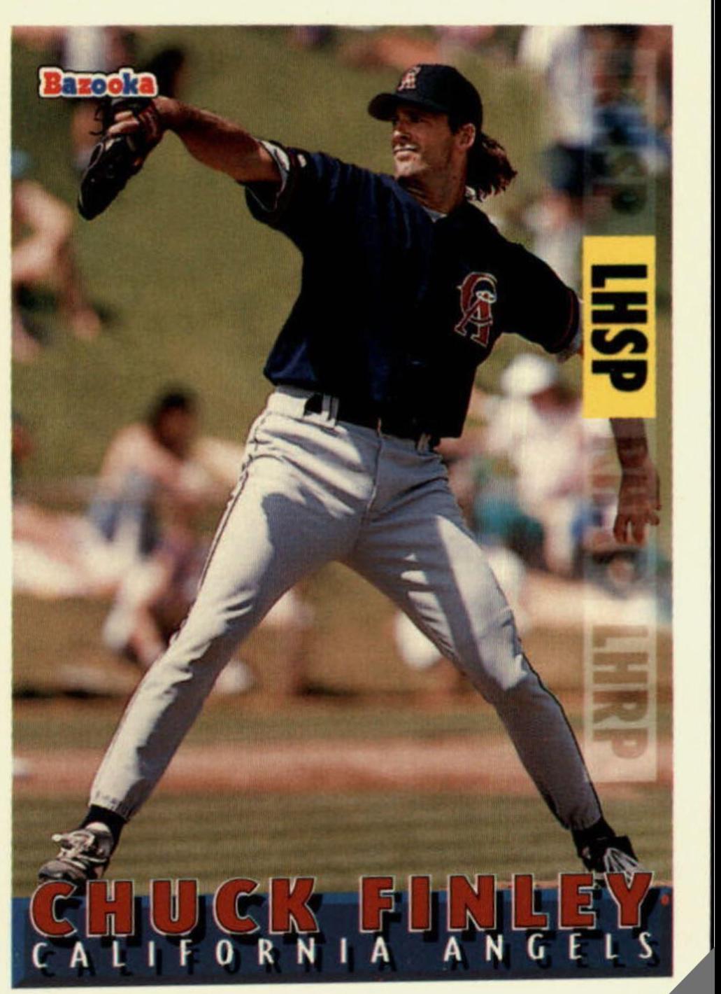 Chuck Finley #19 Baseball Cards 1995 Bazooka