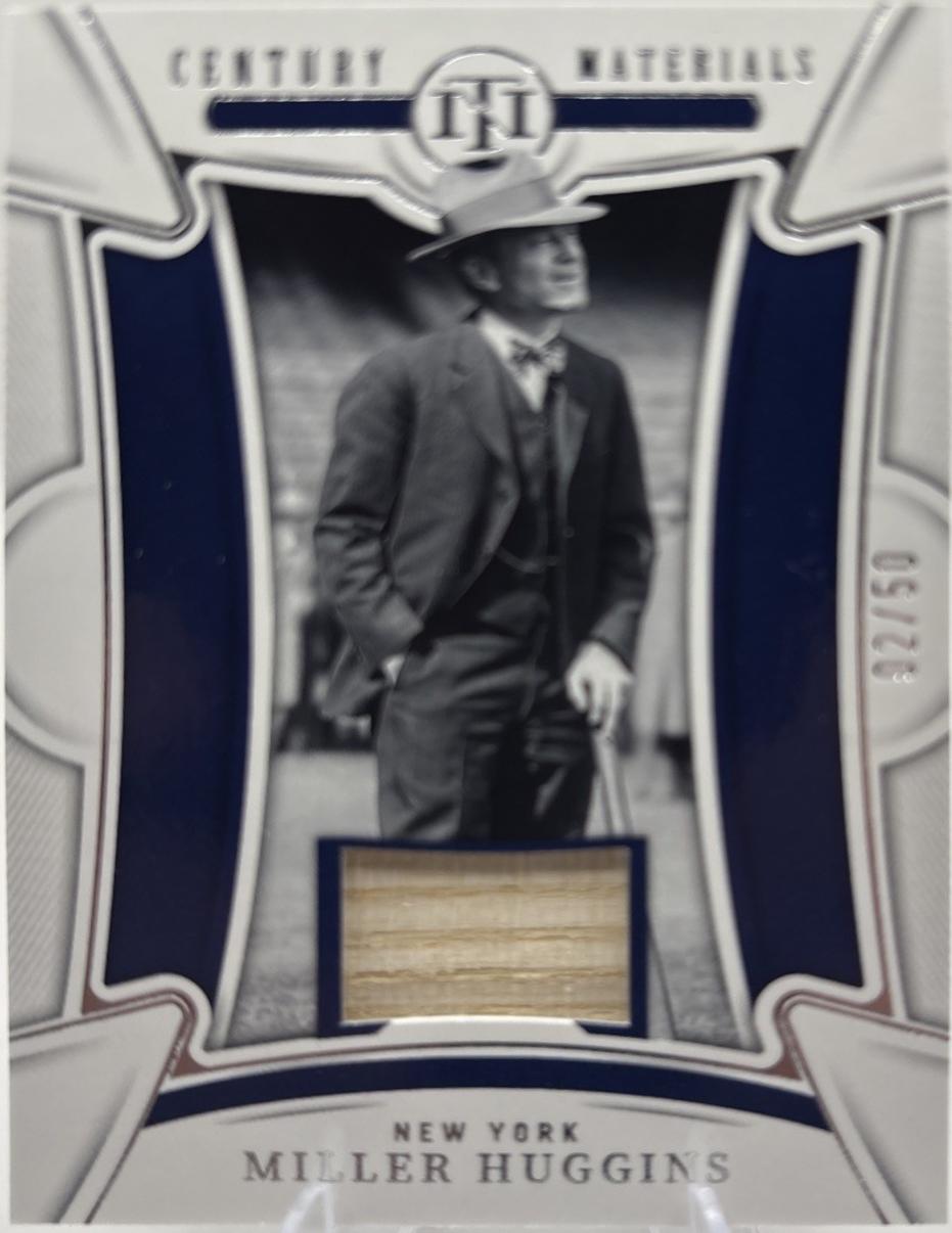 Miller Huggins #6 Baseball Cards 2023 Panini National Treasures Century Materials