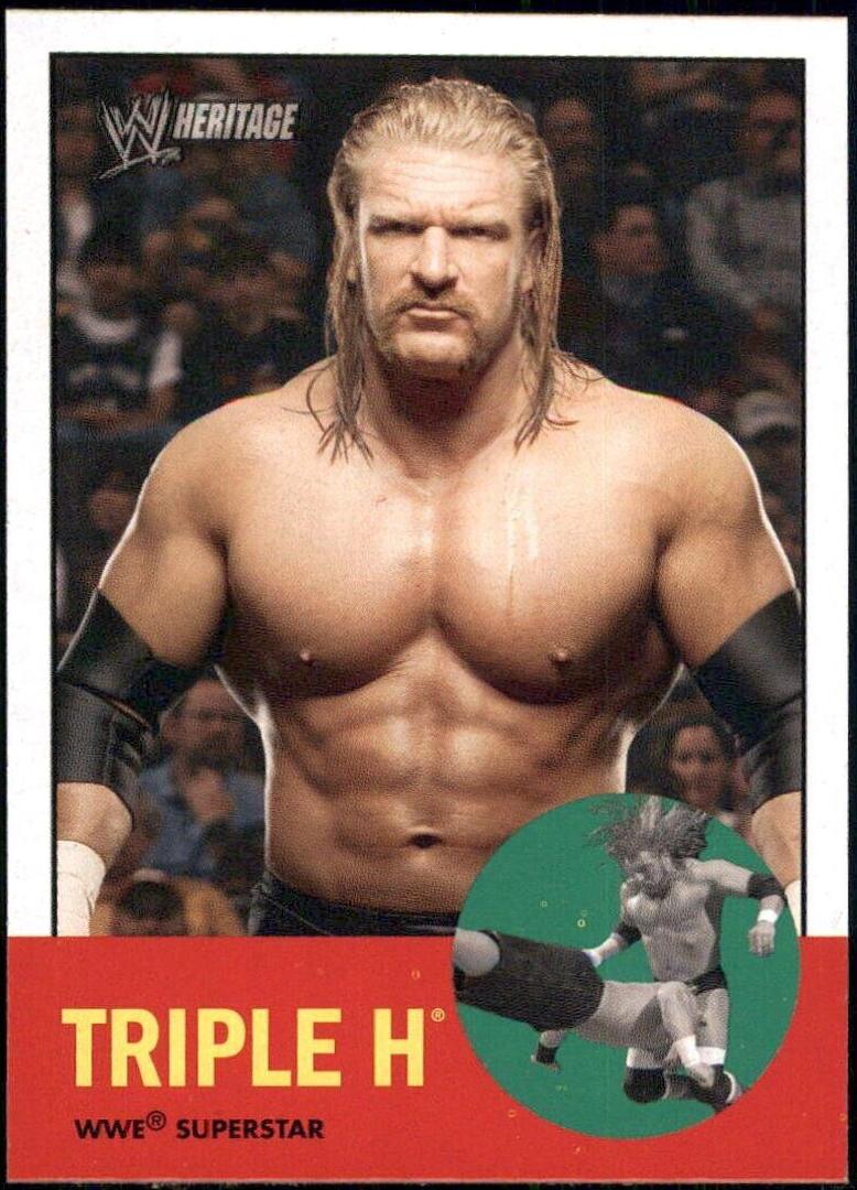 Triple H #28 Wrestling Cards 2006 Topps Heritage II WWE