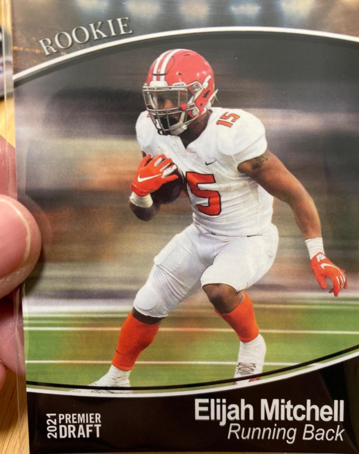 Elijah Mitchell #105 Football Cards 2021 Sage Premier Draft