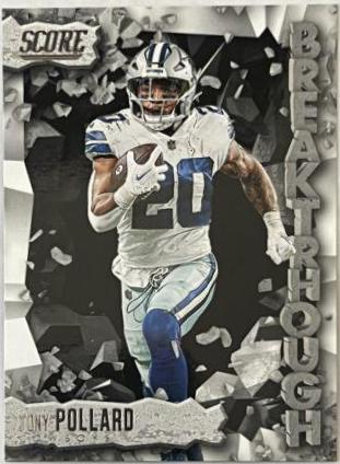 Tony Pollard #4 Football Cards 2023 Panini Score Breakthrough