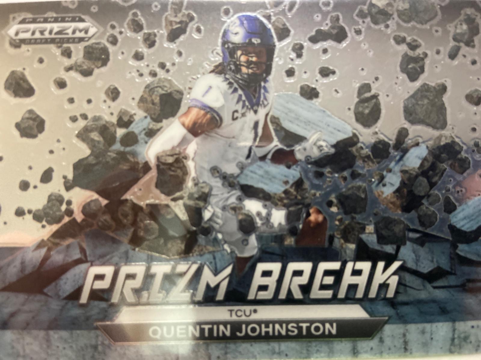 Quentin Johnston #PB-9 Football Cards 2023 Panini Prizm Draft Picks Break