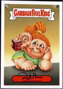 Artist Autograph #27 Garbage Pail Kids Book Worms