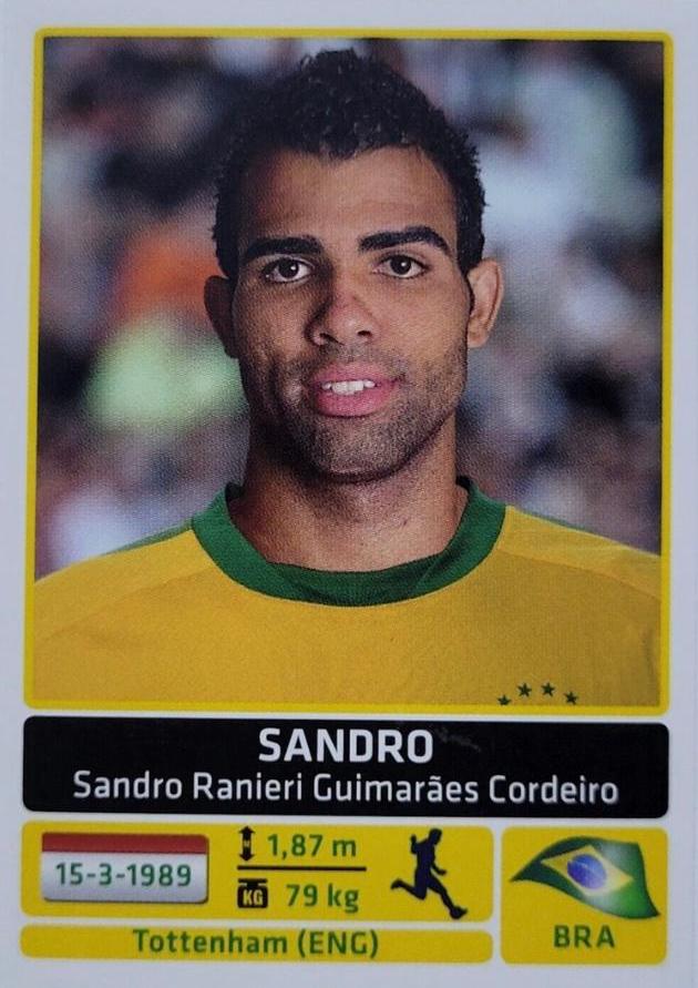 Sandro #129 Soccer Cards 2011 Panini Copa America Argentina Sticker