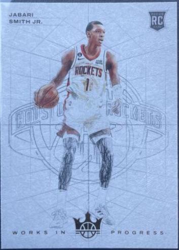Jabari Smith Jr. #5 Basketball Cards 2022 Panini Court Kings Works in Progress