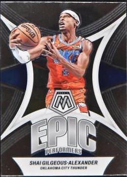 Shai Gilgeous-Alexander #1 Basketball Cards 2023 Panini Mosaic Epic Performers