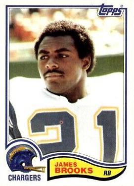 James Brooks #226 Football Cards 1982 Topps