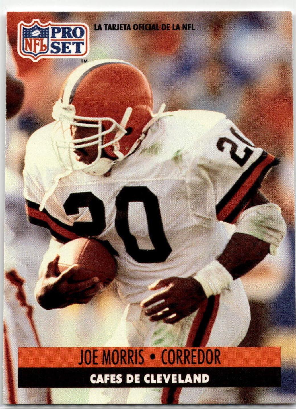 Joe Morris #44 Football Cards 1991 Pro Set Spanish