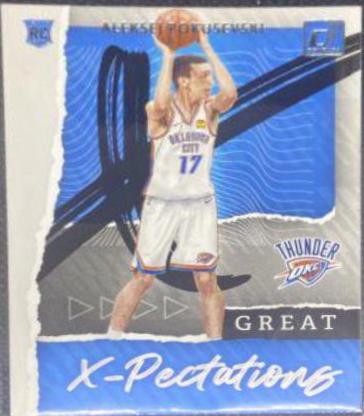 Aleksej Pokusevski #17 Basketball Cards 2020 Donruss Great X-Pectations