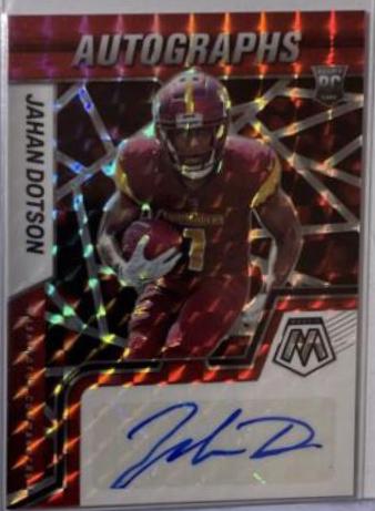 Jahan Dotson #RAM-JD Football Cards 2022 Panini Mosaic Rookie Autographs