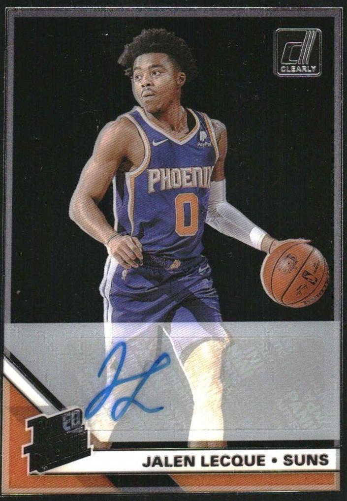 Jalen Lecque #CA-JLQ Basketball Cards 2020 Panini Clearly Donruss Rated Rookie Autographs