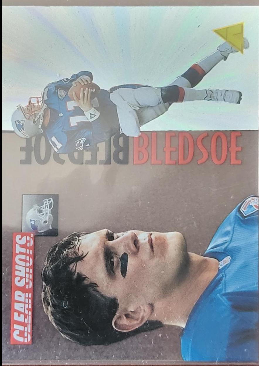 Drew Bledsoe #4 Football Cards 1995 Pinnacle Clear Shots