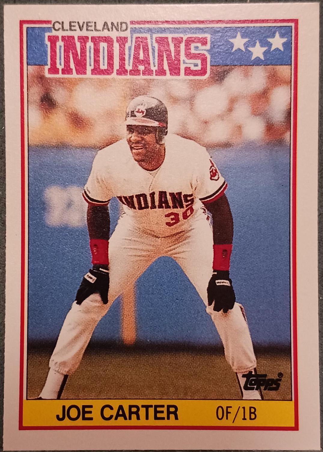 Joe Carter #12 Baseball Cards 1988 Topps American