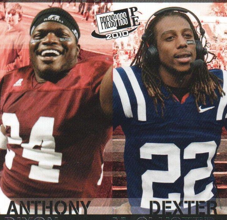 Anthony Dixon, Dexter McCluster #FF-14 Football Cards 2010 Press Pass PE Face to Face