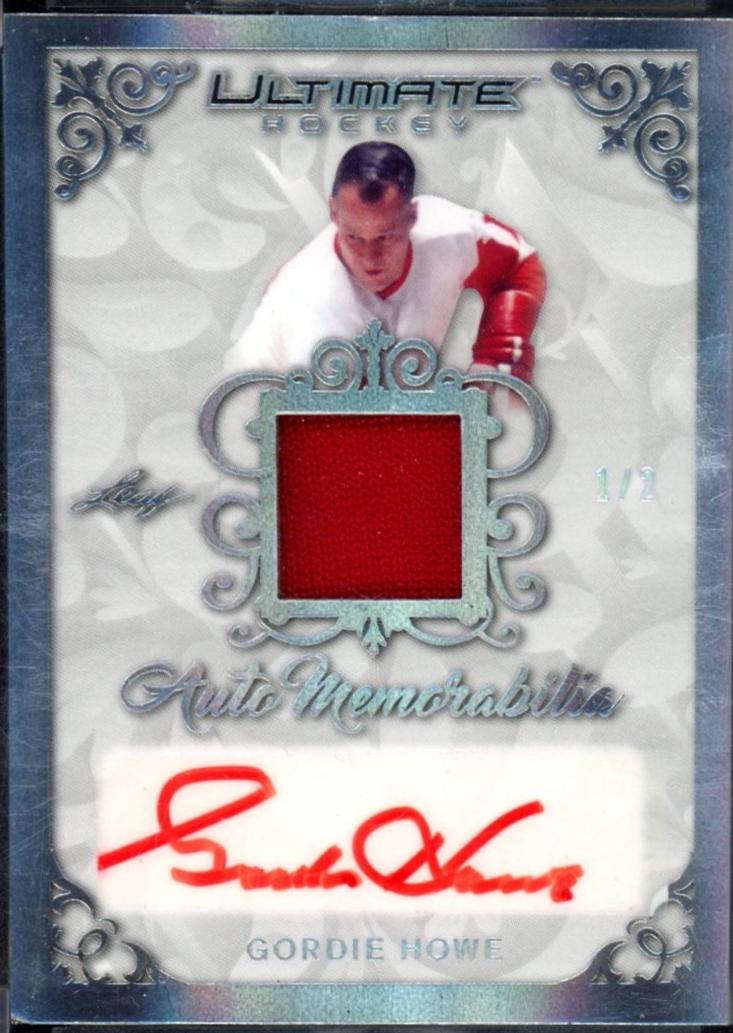 Gordie Howe #AM-GH1 2023 Leaf Ultimate Auto Memorabilia Hockey