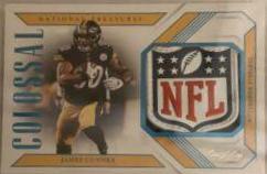 James Conner Football Cards 2018 National Treasures Colossal Materials