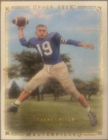 Johnny Unitas #50 Football Cards 2008 Upper Deck Masterpieces