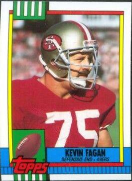 Kevin Fagan #26 Football Cards 1990 Topps Tiffany