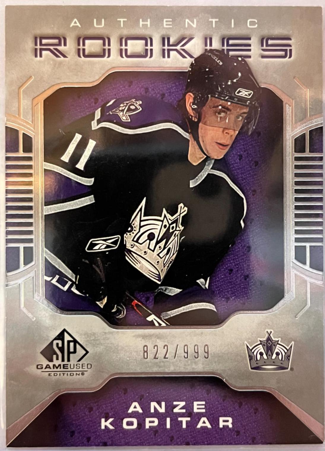 Anze Kopitar #122 Hockey Cards 2006 SP Game Used