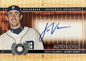 Justin Verlander #AW-JV Baseball Cards 2005 Fleer Patchworks Autoworks