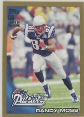 Randy Moss #20 Football Cards 2010 Topps