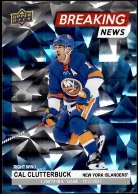 Cal Clutterbuck #BN-15 Hockey Cards 2024 Upper Deck Breaking News